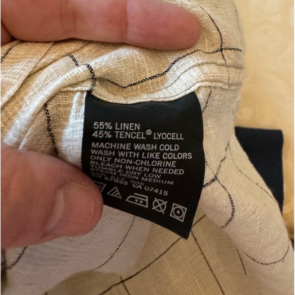 Nautica Linen short sleeve button down shirt - Picture 5 of 6